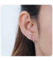 Cupids Arrow Heart Stud Earring STS-3256
